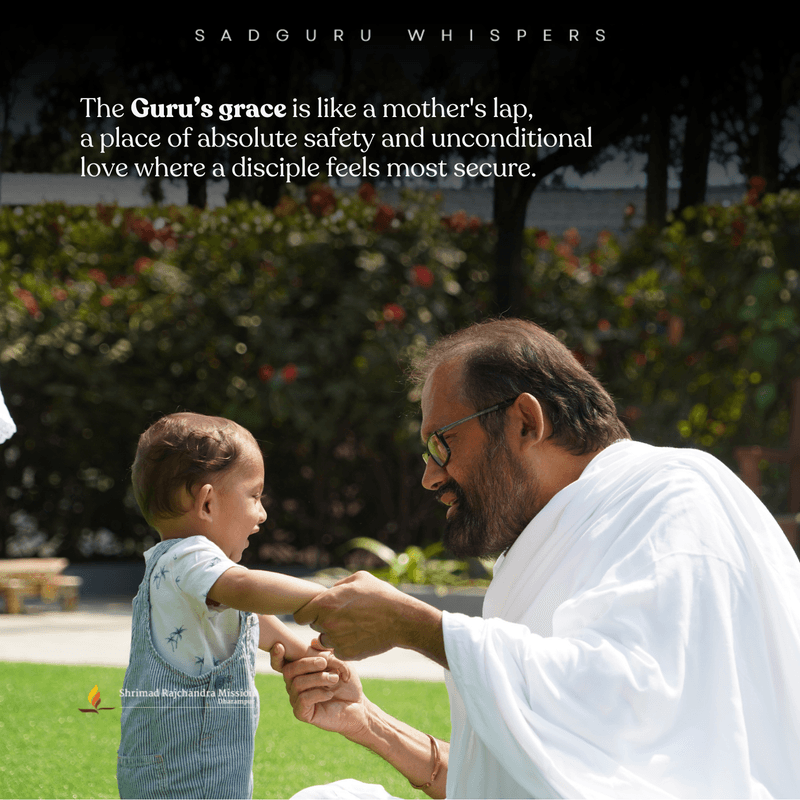 The Guru’s grace is like a mother's lap, a place of absolute safety and unconditional love where a disciple feels most secure.