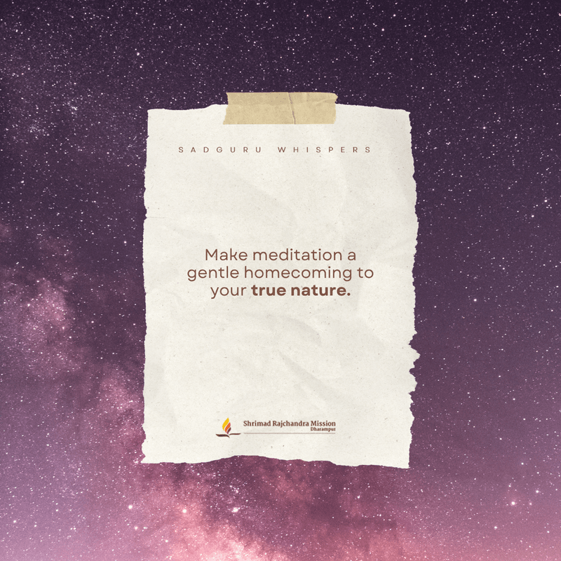 Make meditation a gentle homecoming to your true nature.