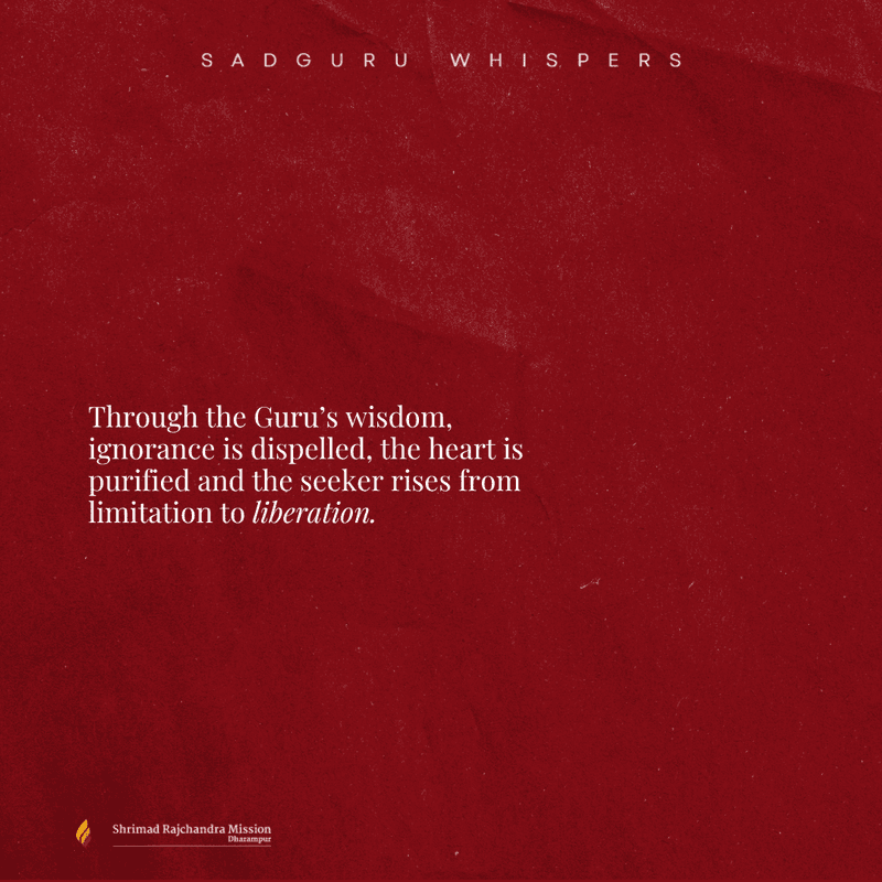 Through the Guru’s wisdom, ignorance is dispelled, the heart is purified and the seeker rises from limitation to liberation.