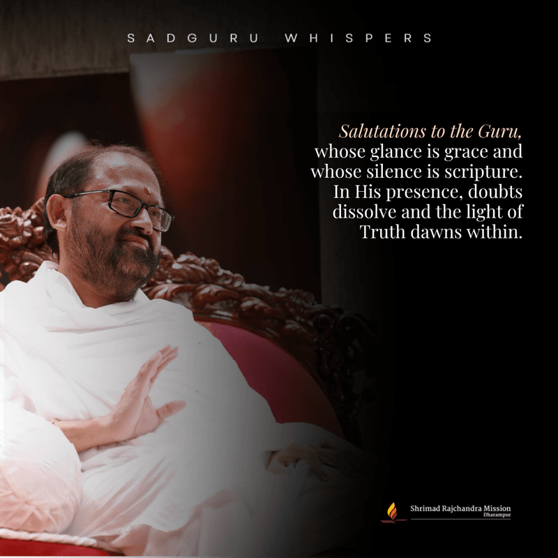 Salutations to the Guru, whose glance is grace and whose silence is scripture. In His presence, doubts dissolve and the light of Truth dawns within.