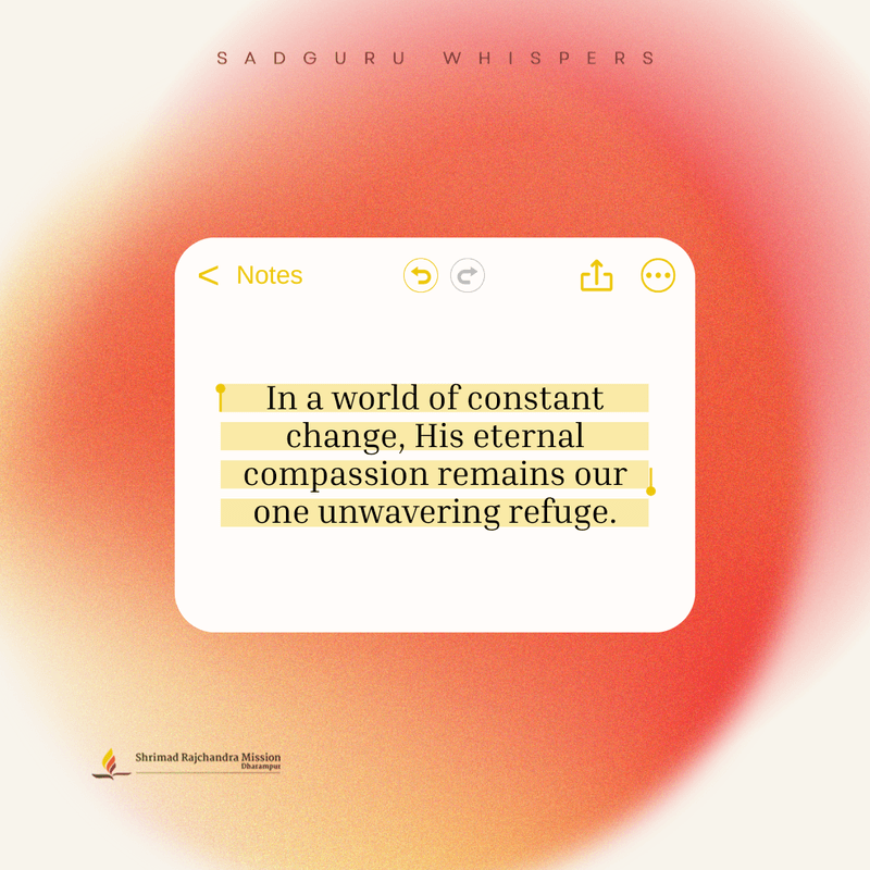 In a world of constant change, His eternal compassion remains our one unwavering refuge.
