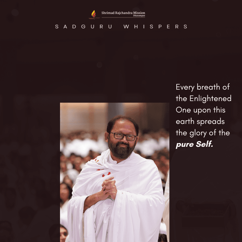 Every breath of the Enlightened One upon this earth spreads the glory of the pure Self.